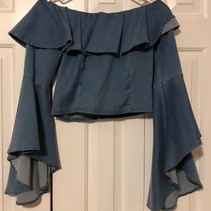 Ruffle crop top